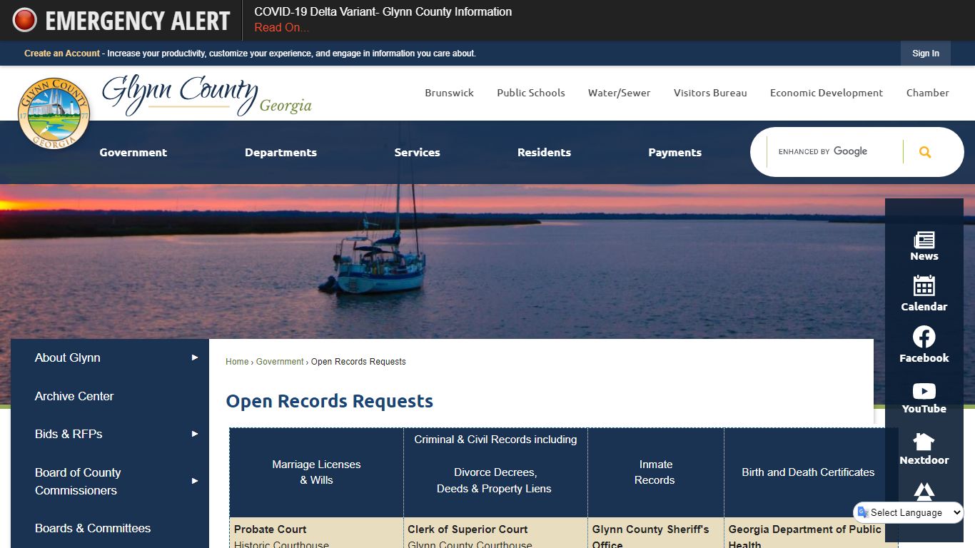 Open Records Requests | Glynn County, GA - Official Website